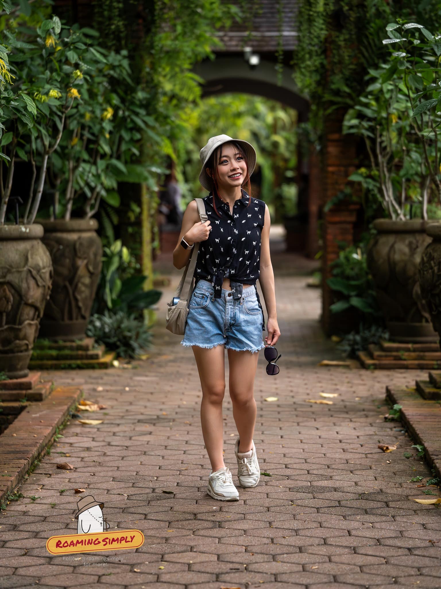 Model at fort canning park